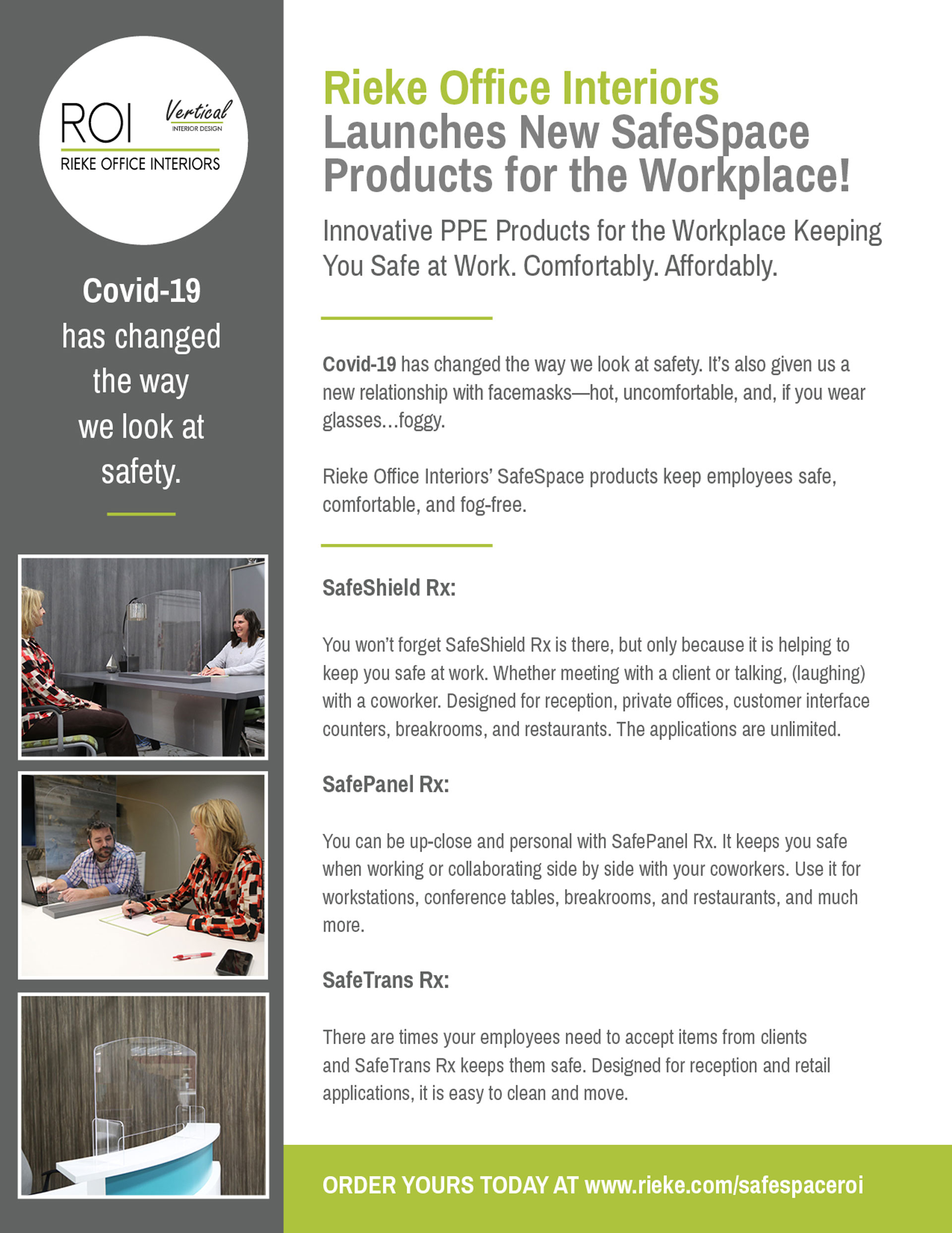 Rieke Office Interiors Creates New PPE Line For Workplaces