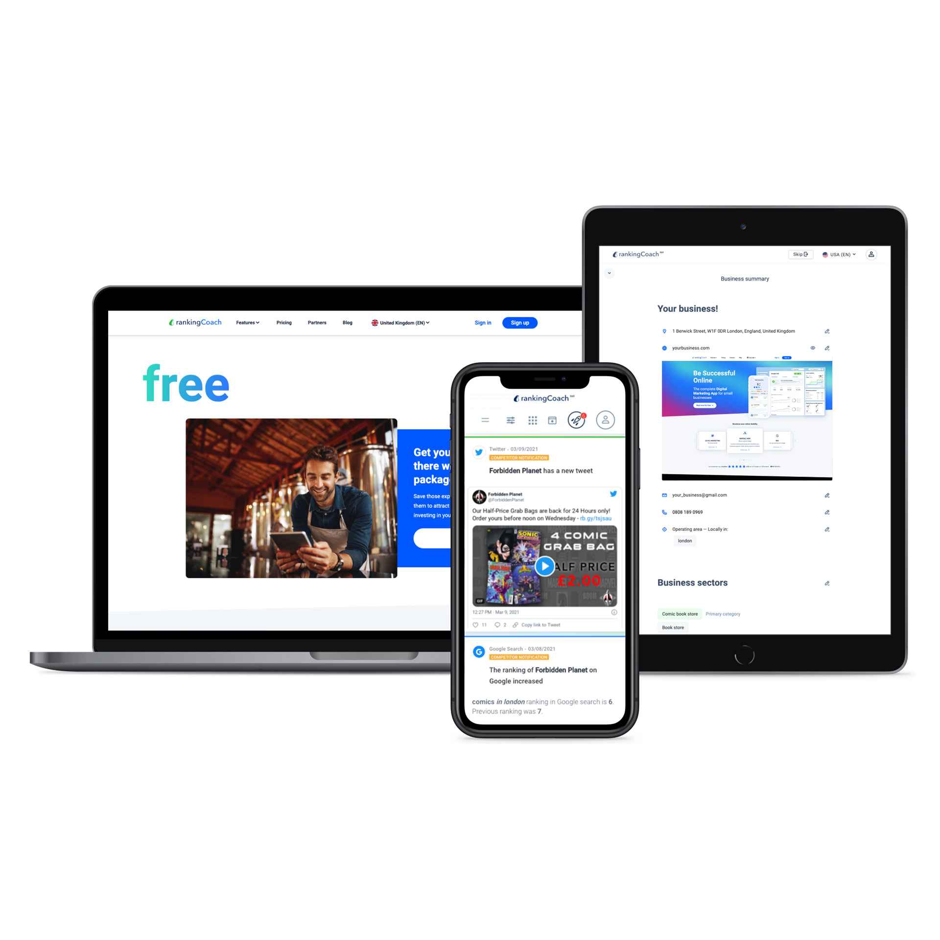 rankingCoach - The Digital Marketing Power Up for SMBs