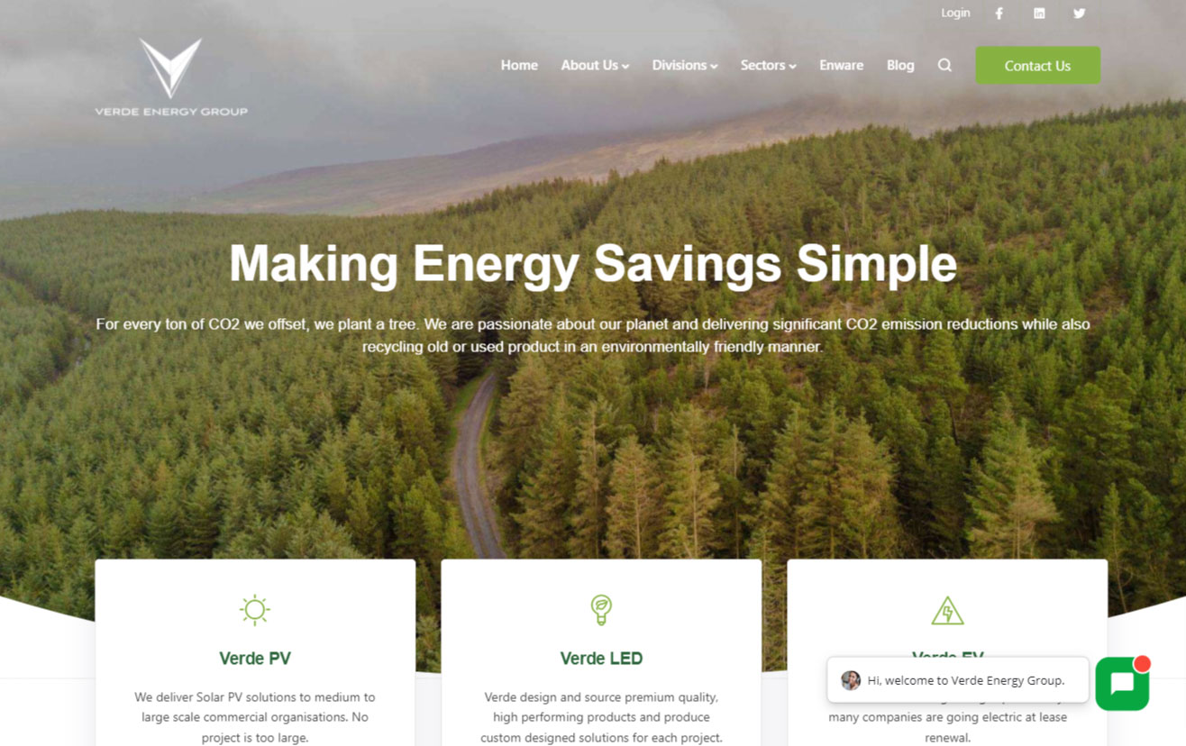 New Website for Verde Energy Group