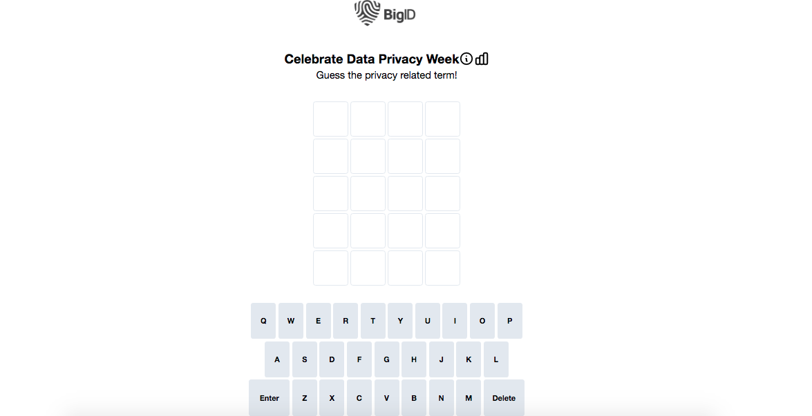 BigID Privacy Wordle