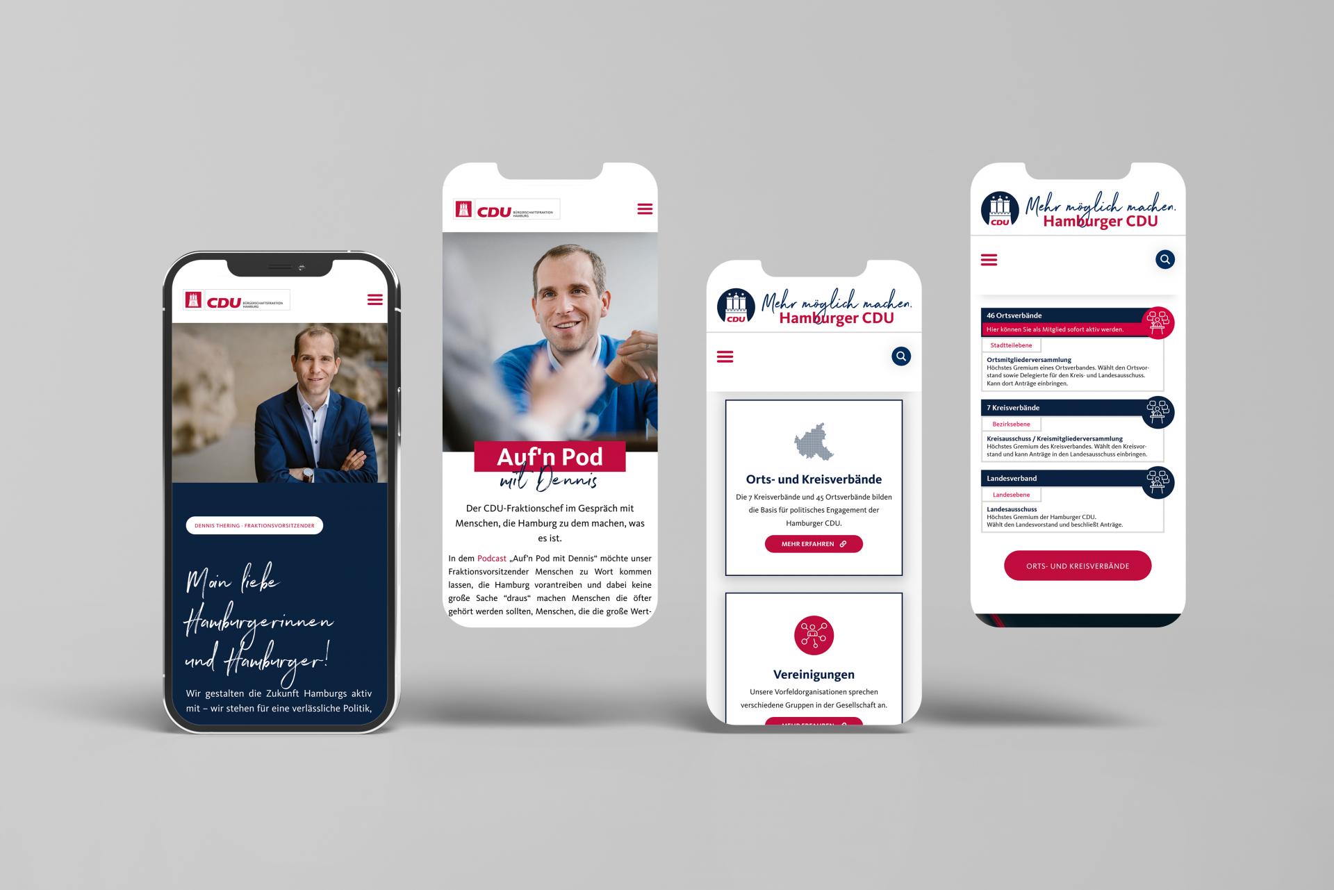 Webdesign CDU Hamburg