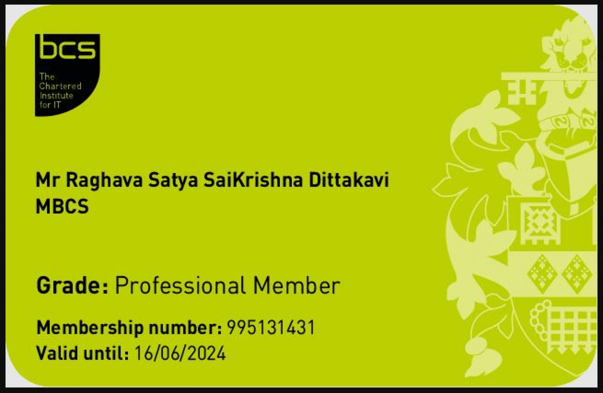 Raghava Dittakavi 