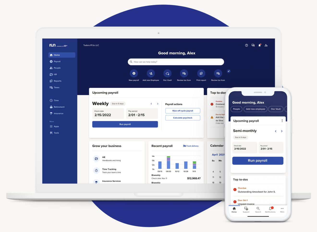 RUN Powered by ADP® mobile app