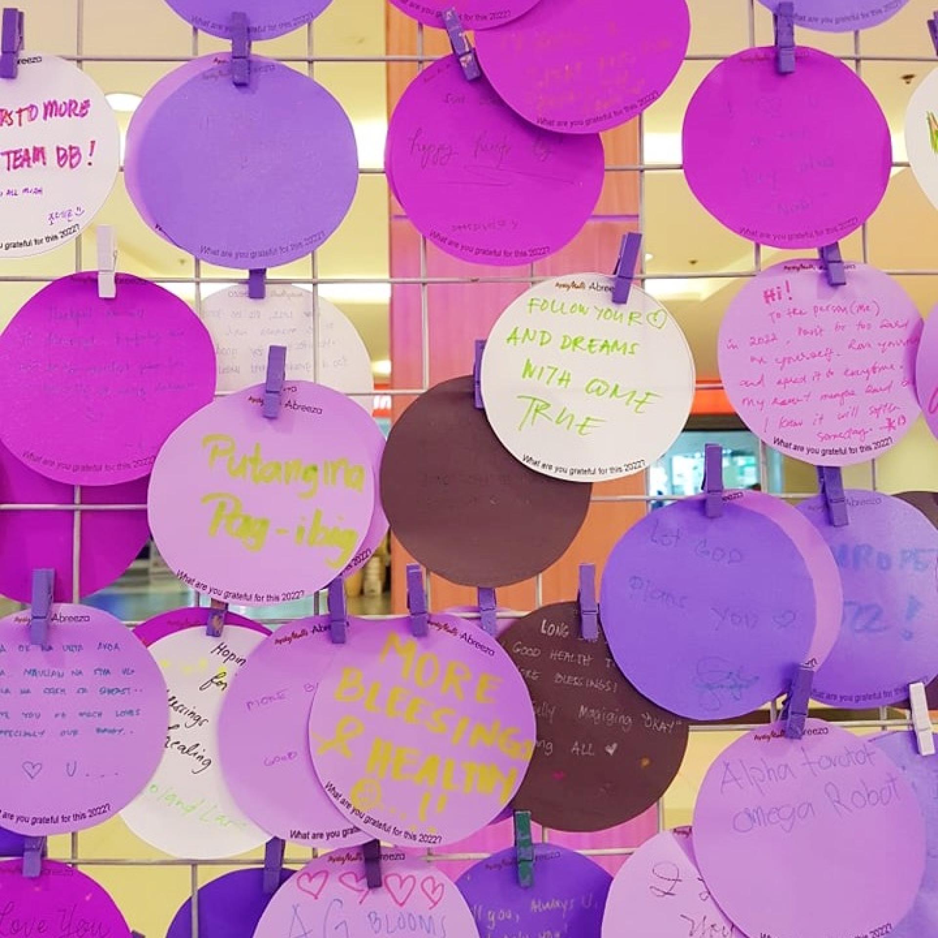 Ayala Malls Abreeza: Grateful Wall Year 2