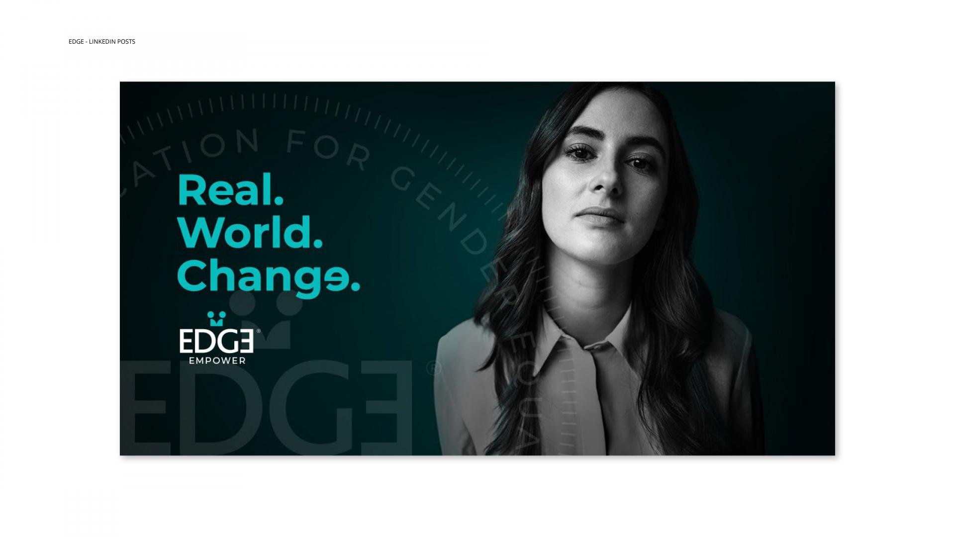 EDGE Strategy: Real. World. Change