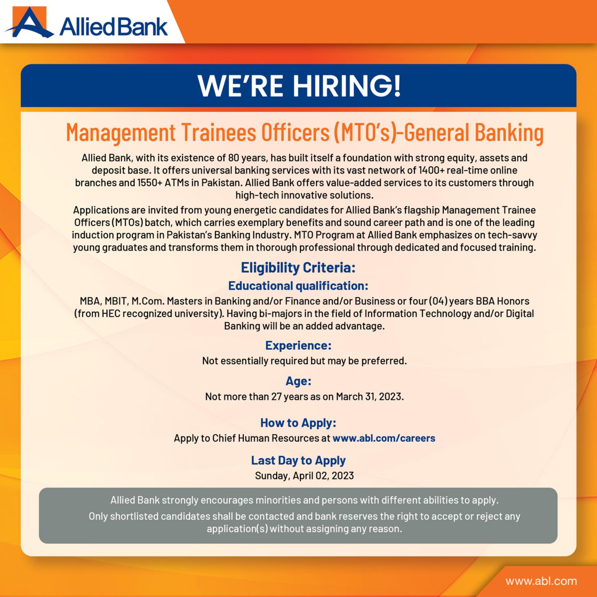 Allied Bank Best Recruitment Strategy