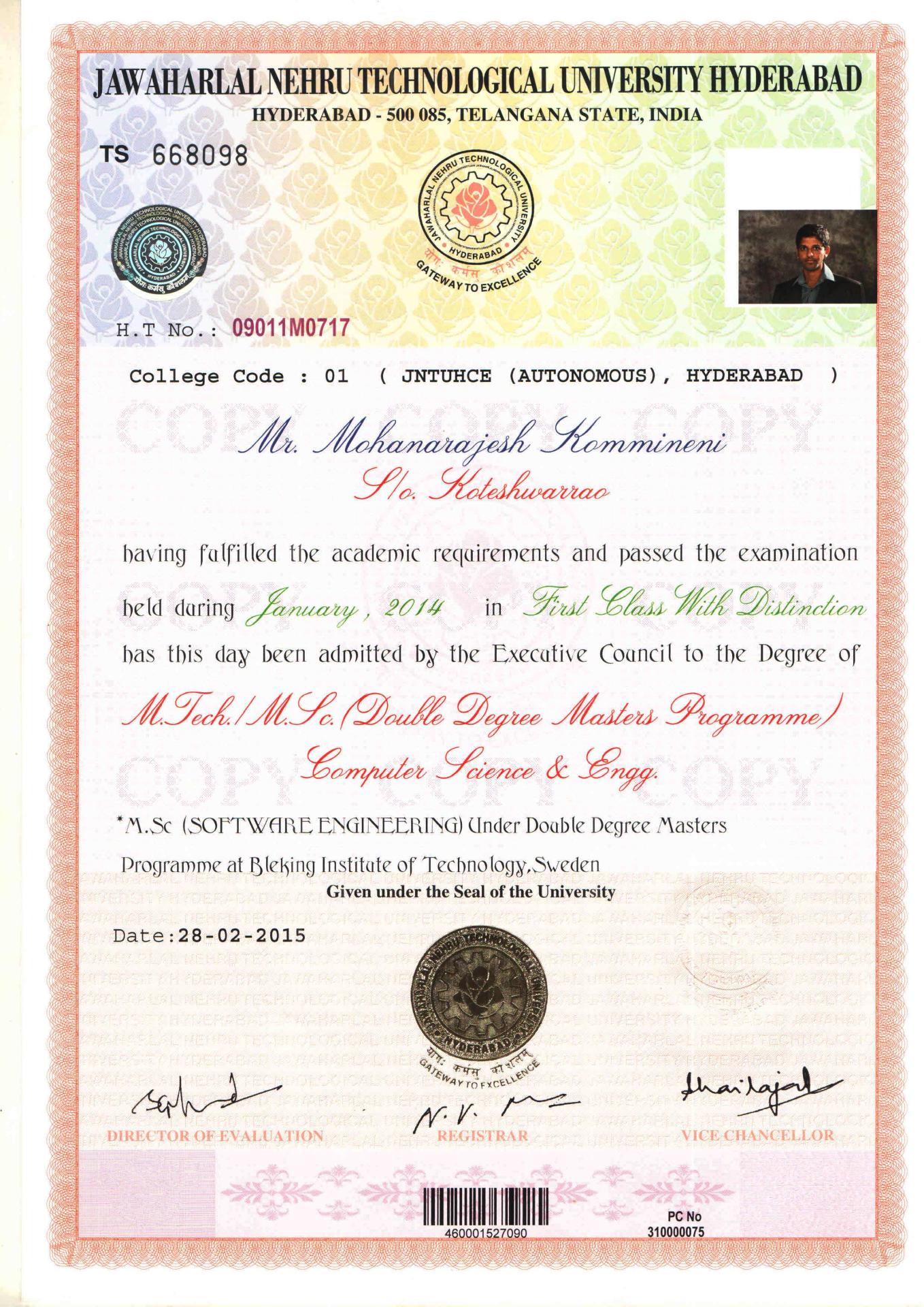 Excellence Award in Artificial Intelligence
