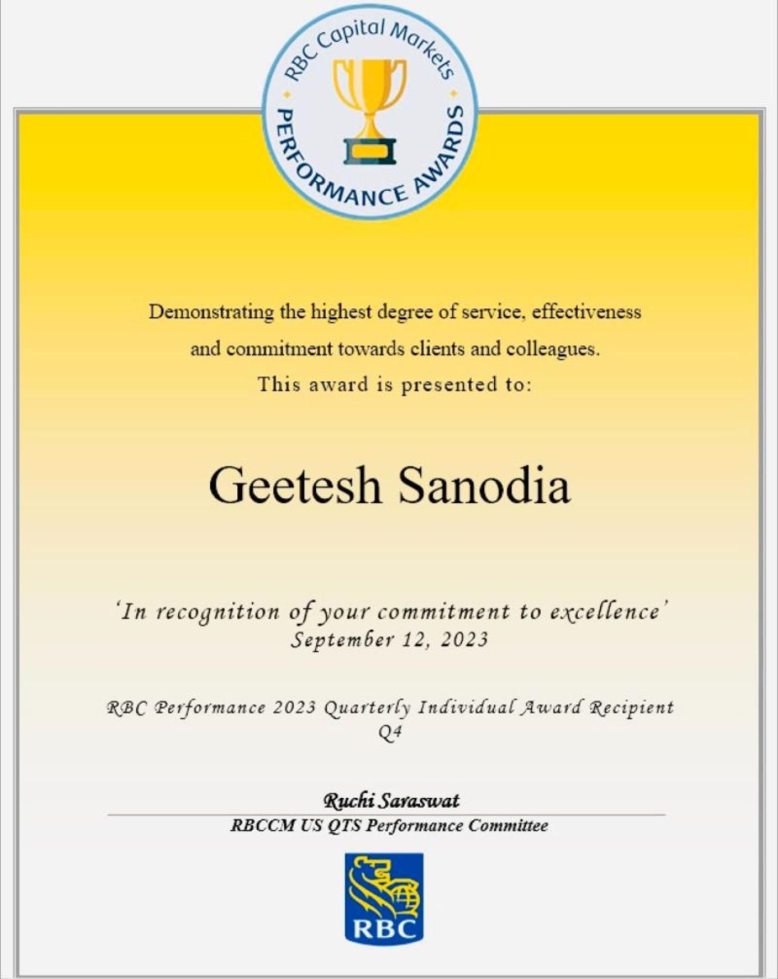 Technology Excellence Award of the Year