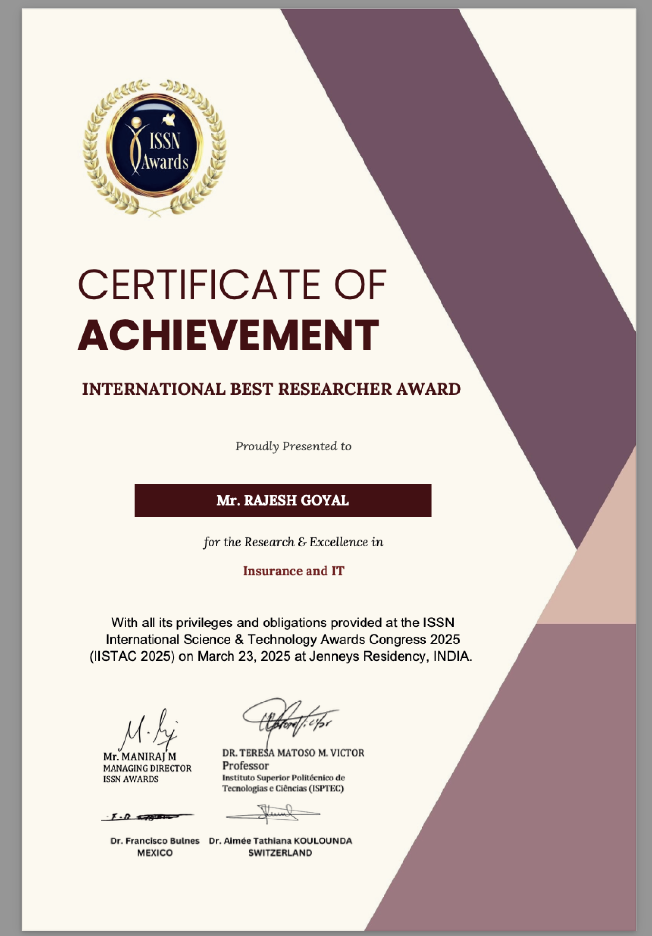 Dedicated to Insurance Industry