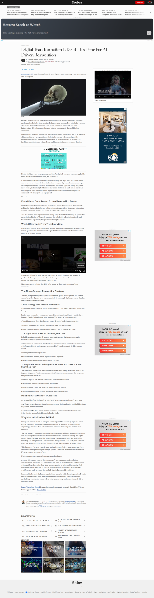 Leading the Era of AI-Driven Reinvention