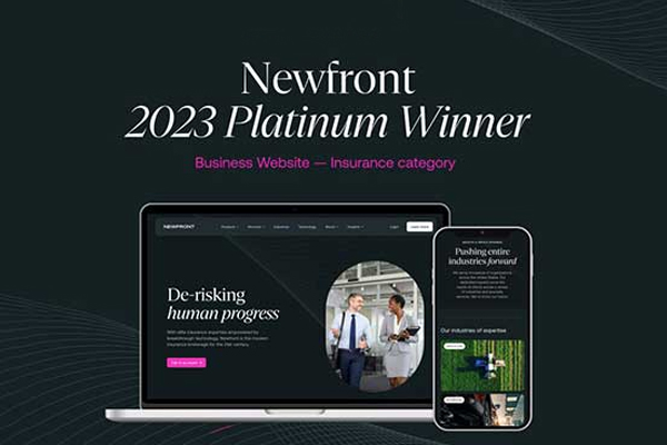 TITAN Business Awards has named Newfront a platinum winner in the Business Website - Insurance Category!
