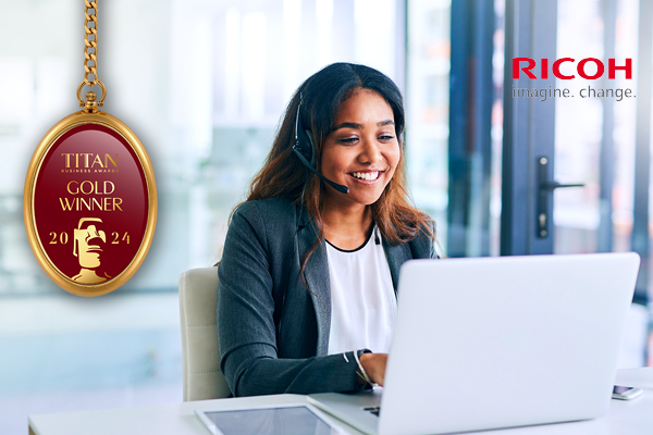 Ricoh Scanner Service Wins Gold Award in the 2024 Titan Business Awards