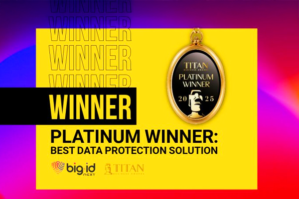  BigID just won Platinum for Best Data Protection Solution at the 2025 TITAN Awards. 